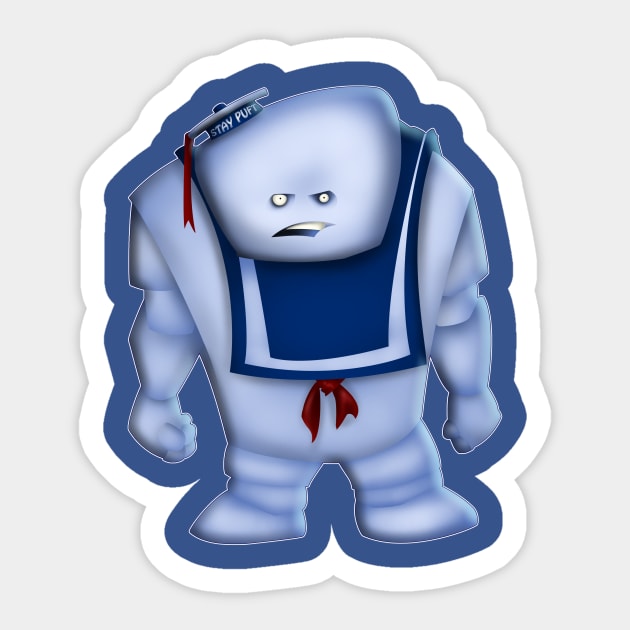 Stay Puft Sticker by derekrstewart